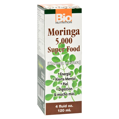 Bio Nutrition - Moringa Super Food - 5000 Mg - 4 Fl Oz - Orca Market