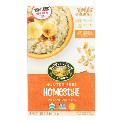 Nature's Path Organic Hot Oatmeal - Homestyle - Case Of 6 - 11.3 Oz. - Orca Market