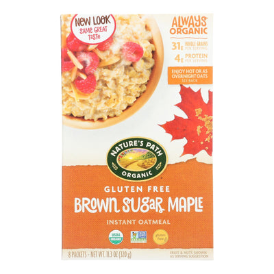 Nature's Path Organic Hot Oatmeal - Brown Sugar Maple - Case Of 6 - 11.3 Oz. - Orca Market