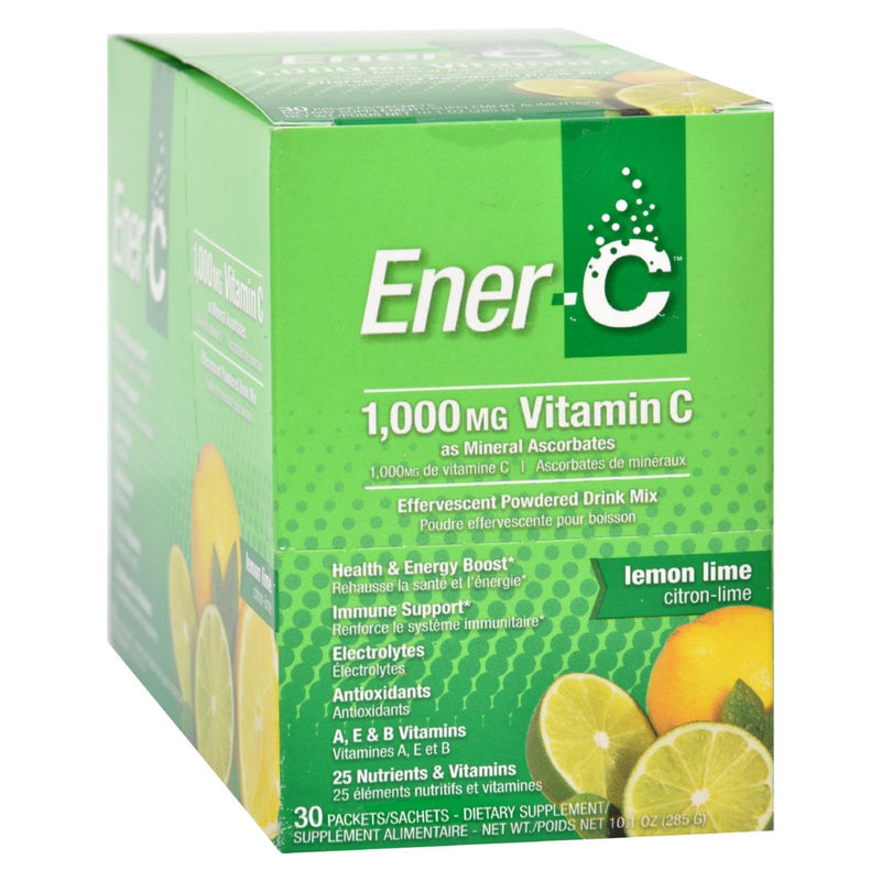 Ener-c Vitamin Drink Mix - Lemon Lime - 1000 Mg - 30 Packets - Orca Market