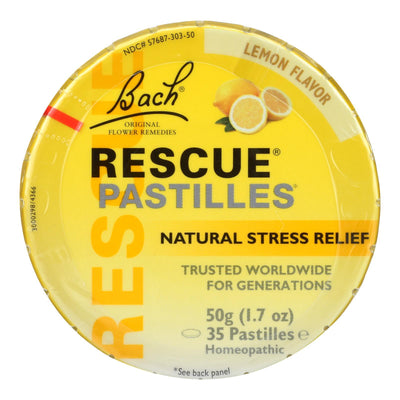 Bach Rescue Remedy Pastilles - Lemon - 50 Grm - Case Of 12 - Orca Market