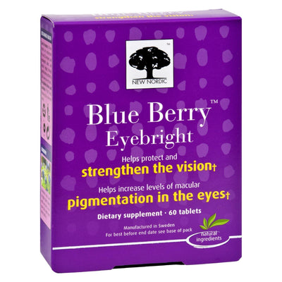 New Nordic Blue Berry Eyebright - 60 Tablets - Orca Market