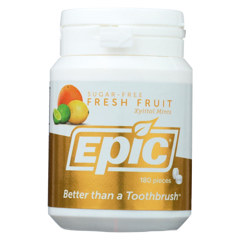 Epic Dental - Xylitol Mints - Fruit Xylitol Bottle - 180 Ct - Orca Market