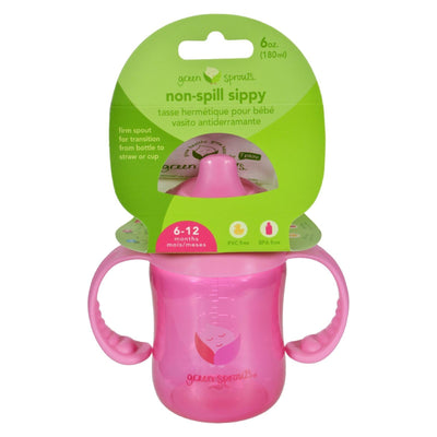 Green Sprouts Sippy Cup - Non Spill Pink - 1 Ct - Orca Market