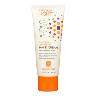 Andalou Naturals Hand Cream - A Force Of Nature Shea Butter Plus Sea Buckthorn - Clementine - 3.4 Oz - Orca Market