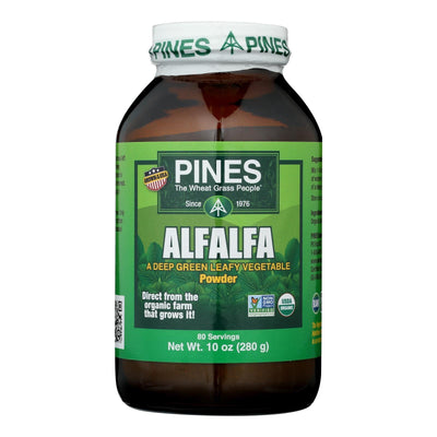 Pines International Alfalfa - Organic - Powder - 10 Oz - Orca Market