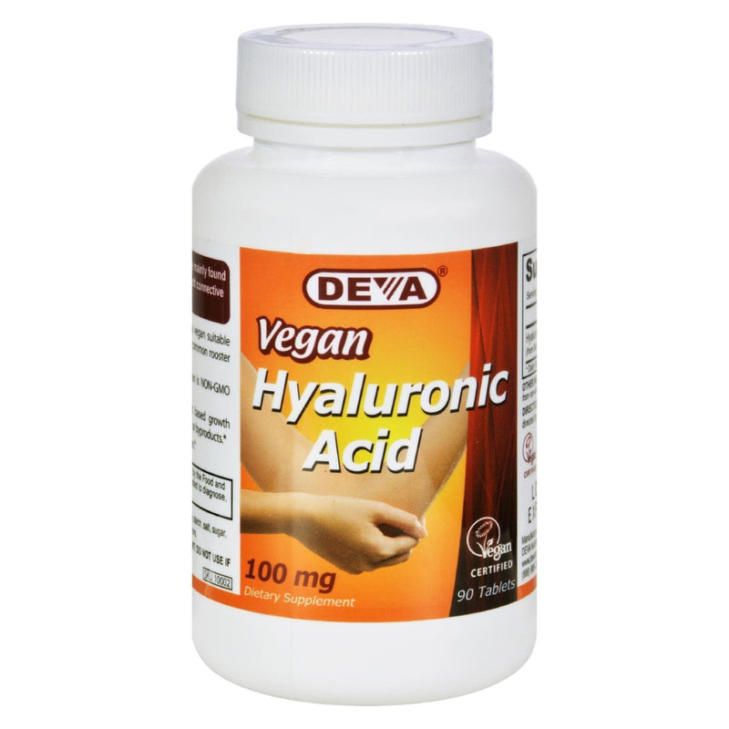 Deva Vegan Vitamins - Hyaluronic Acid - 100 Mg - Vegan - 90 Tablets - Orca Market