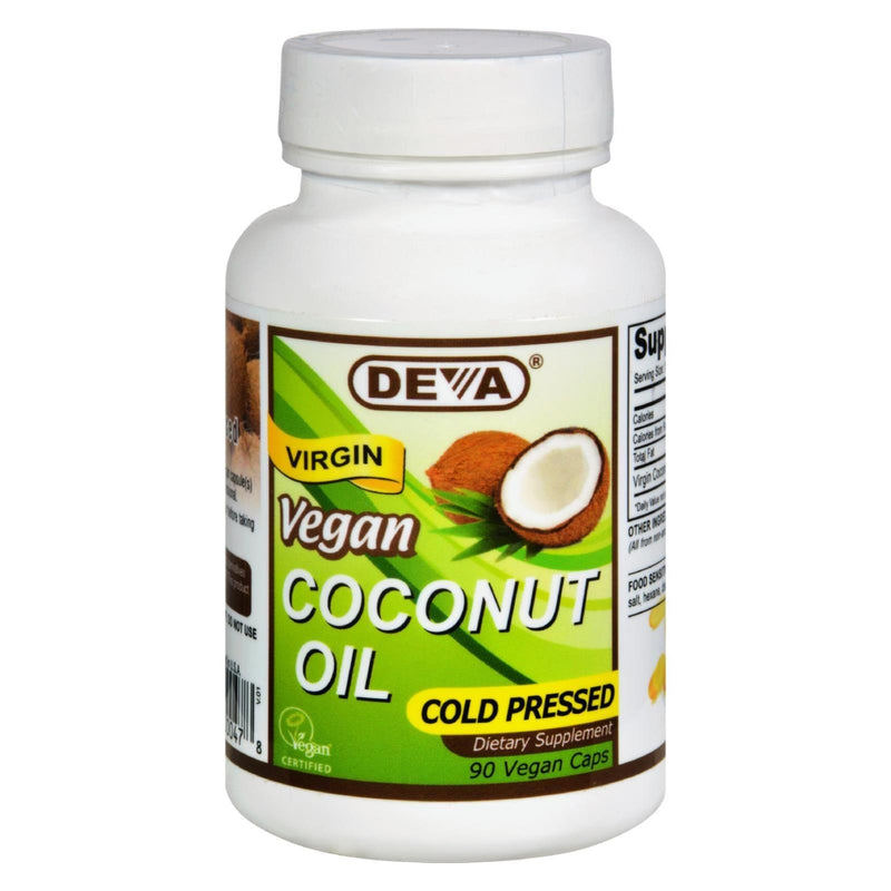 Deva Vegan Vitamins - Coconut Oil - Vegan - 90 Vegan Capsules - Orca Market