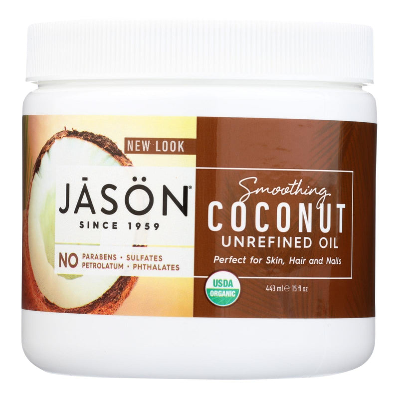 Jason Natural Products Coconut Oil - Organic - Virgin - 15 Fl Oz - Orca Market