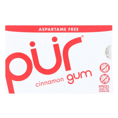 Pur Gum - Cinnamon - Aspartame Free - 9 Pieces - 12.6 G - Case Of 12 - Orca Market