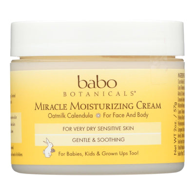 Babo Botanicals - Miracle Cream - Moisturizing - Oatmilk - 2 Oz - Orca Market