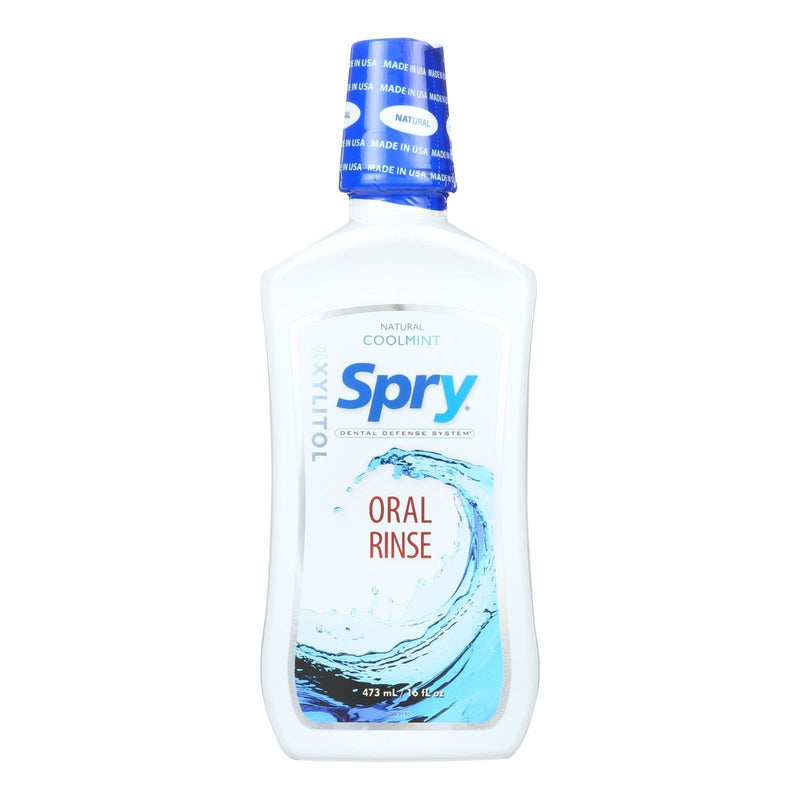 Spry Natural Oral Rinse - Cool Mint - 16 Fl Oz. - Orca Market