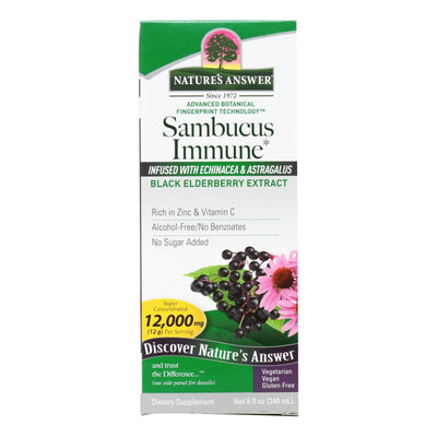 Nature's Answer - Sambucus Immune Support - 8 Oz - Orca Market