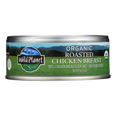 Wild Planet Organic Canned Chicken Breast - Roasted - Case Of 12 - 5 Oz - Orca Market