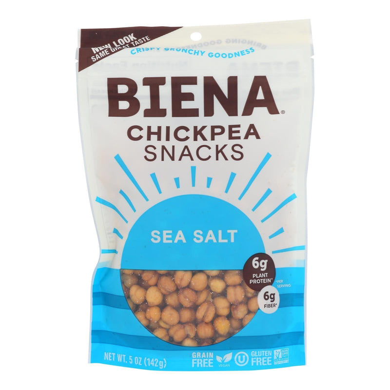 Biena Chickpea Snacks - Sea Salt - Case Of 8 - 5 Oz. - Orca Market