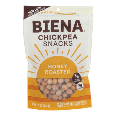 Biena Chickpea Snacks - Honey Roasted - Case Of 8 - 5 Oz. - Orca Market