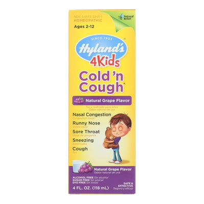 Hylands Homeopathic Cold N Cough - 4 Kids - Grape - 4 Oz - Orca Market