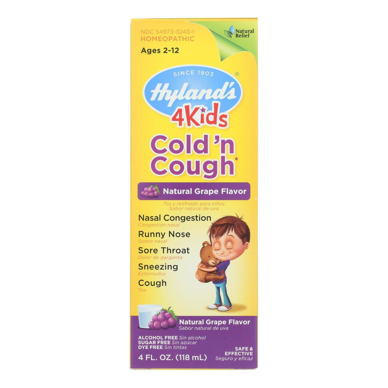 Hylands Homeopathic Cold N Cough - 4 Kids - Grape - 4 Oz - Orca Market