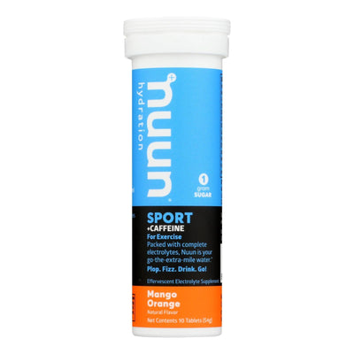 Nuun Hydration Nuun Energy - Mango Orange - Case Of 8 - 10 Tablets - Orca Market