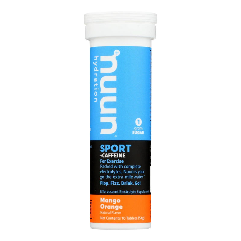 Nuun Hydration Nuun Energy - Mango Orange - Case Of 8 - 10 Tablets - Orca Market