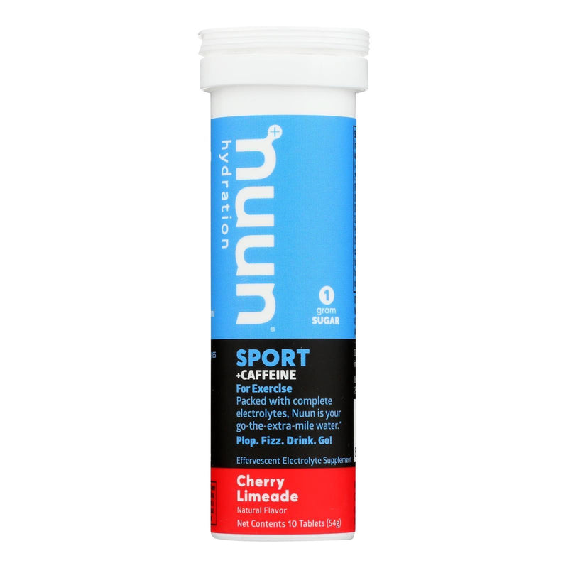 Nuun Hydration Drink Tab - Energy - Cherry Limeade - 10 Tablets - Case Of 8 - Orca Market