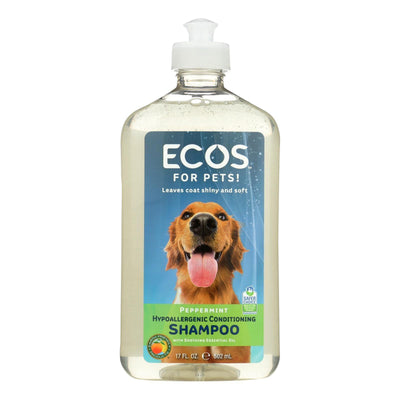 Ecos - Hypoallergenic Conditioning Pet Shampoo - Peppermint - 17 Fl Oz. - Orca Market