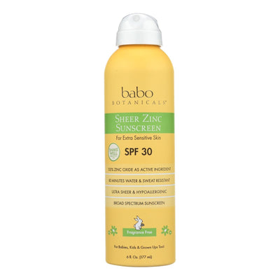 Babo Botanicals - Sunscreen - Fragrance Free - 1 Each - 6 Fl Oz. - Orca Market