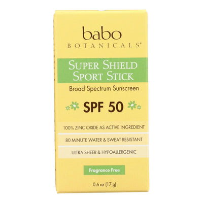 Babo Botanicals - Sunscreen - Fragrance Free - 1 Each - .6 Fl Oz. - Orca Market