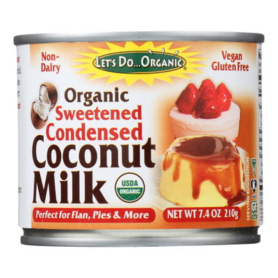 Let's Do Organic Organic Coconut Milk - Sweetened Condensed - Case Of 6 - 7.4 Fl Oz - Orca Market