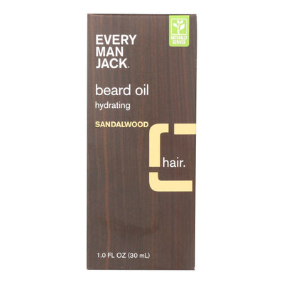 Every Man Jack Beard Oil - Sandalwood - 1 Oz. - Orca Market