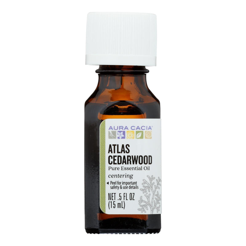 Aura Cacia - Essential Oil - Atlas Cedar Wood - 0.5 Fl Oz. - Orca Market