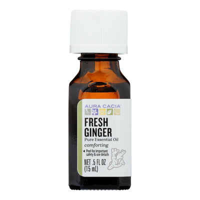 Aura Cacia - Essential Oil - Fresh Ginger - 0.5 Oz. - Orca Market