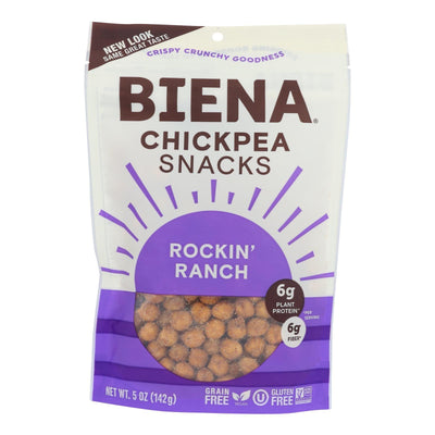 Biena Chickpea Snacks - Rockin' Ranch - Case Of 8 - 5 Oz. - Orca Market