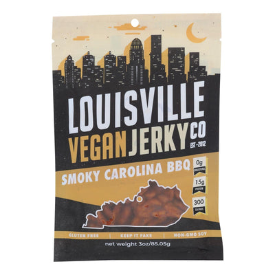 Louisville Vegan Jerky Jerky - Vegan - Carolina Bbq - Case Of 10 - 3 Oz - Orca Market