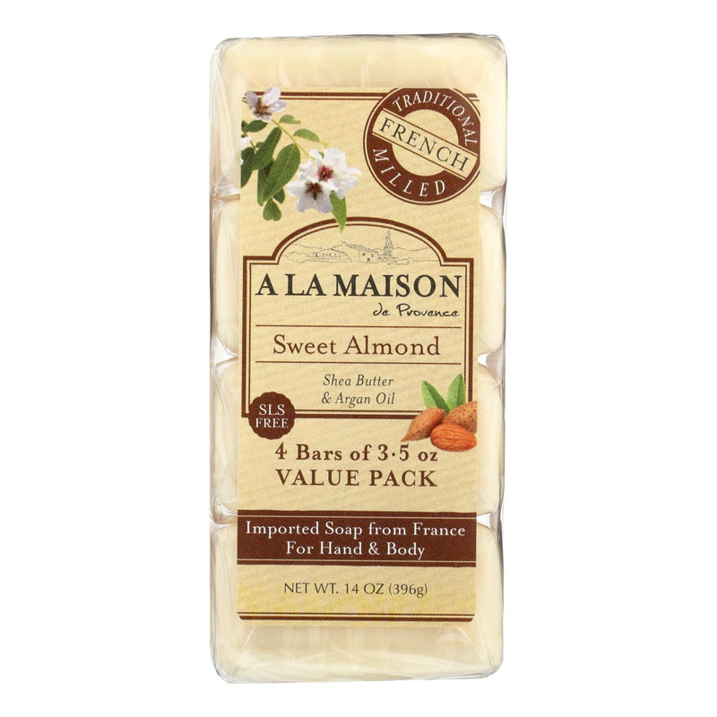 A La Maison - Bar Soap - Sweet Almond - 4/3.5 Oz - Orca Market