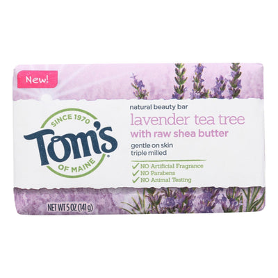 Tom's Of Maine Beauty Bar Soap - Lavender Tea Tree - Case Of 6 - 5 Oz - Orca Market