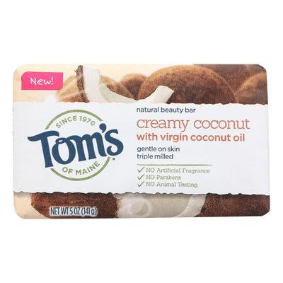 Tom's Of Maine Beauty Bar - Coconut - Case Of 6 - 5 Oz - Orca Market