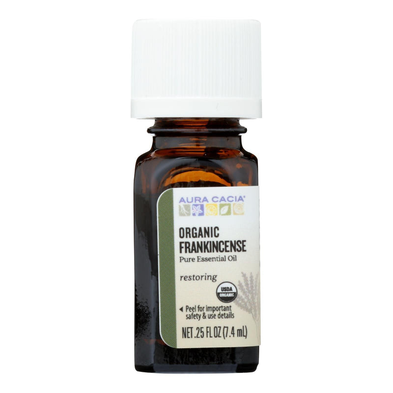 Aura Cacia - Organic Essential Oil - Frankincense - .25 Fl Oz - Orca Market