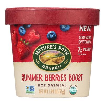 Nature's Path Organic Hot Oatmeal -summer Berries Boost - Case Of 12 - 1.94 Oz - Orca Market