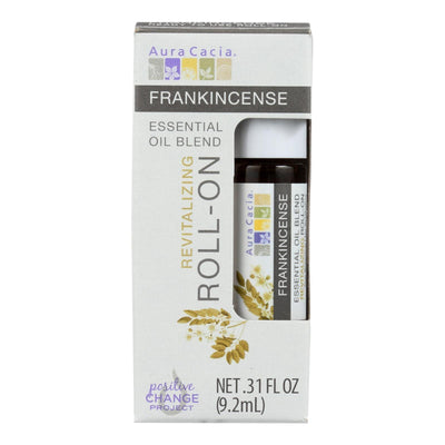 Aura Cacia - Roll On Essential Oil - Frankincense - Case Of 4 - .31 Fl Oz - Orca Market