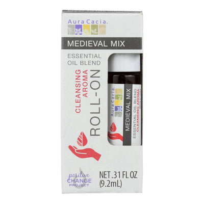 Aura Cacia - Roll On Essential Oil - Medieval - Case Of 4 - .31 Fl Oz - Orca Market