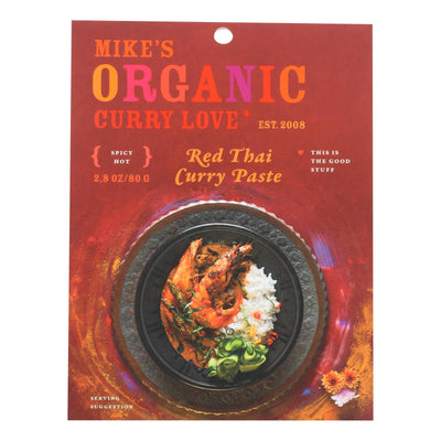 Mike's Organic Curry Love - Organic Curry Paste - Red Thai - Case Of 6 - 2.8 Oz. - Orca Market