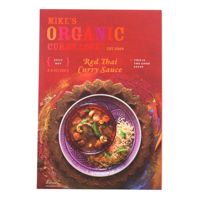 Mike's Organic Curry Love - Organic Curry Simmer Sauce - Red Thai - Case Of 6 - 8.8 Fl Oz. - Orca Market