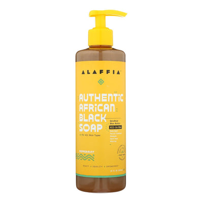 Alaffia - African Black Soap - Peppermint - 16 Fl Oz. - Orca Market