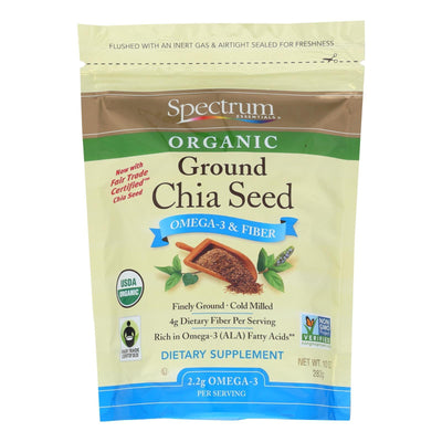 Spectrum Essentials Organic Chia Seed - Ground - 10 Oz - Orca Market