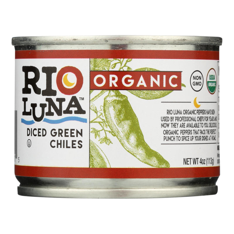 Rio Luna - Organic Green Chiles - Diced - Case Of 12 - 4 Oz. - Orca Market