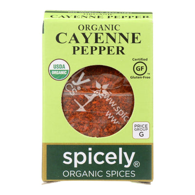 Spicely Organics - Organic Cayenne Pepper - Case Of 6 - 0.45 Oz. - Orca Market