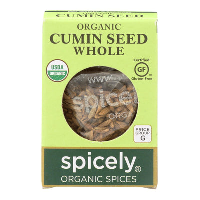 Spicely Organics - Organic Cumin Seed - Whole - Case Of 6 - 0.5 Oz. - Orca Market