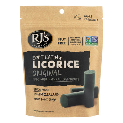 Rj's Licorice Soft Eating Licorice - Original - Case Of 8 - 7.05 Oz - Orca Market