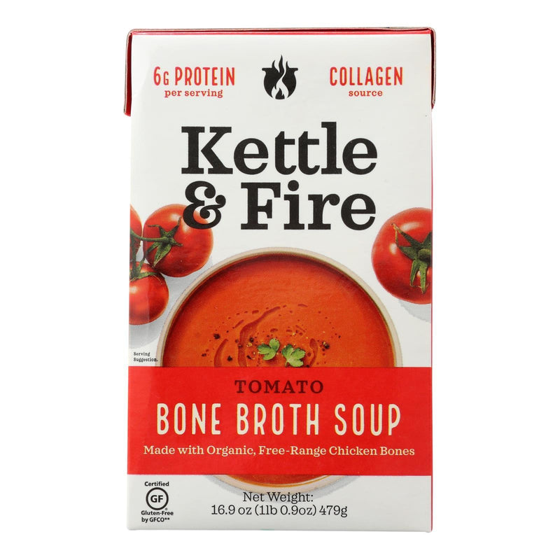 Kettle And Fire Soup - Tomato Soup - Case Of 6 - 16.9 Oz. - Orca Market